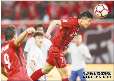中超聯賽上海上港隊領跑積分榜